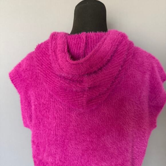 Melissa Nepton pink sleeveless hooded sweater - Birdie - vest - magenta - size S - Picture 5 of 10